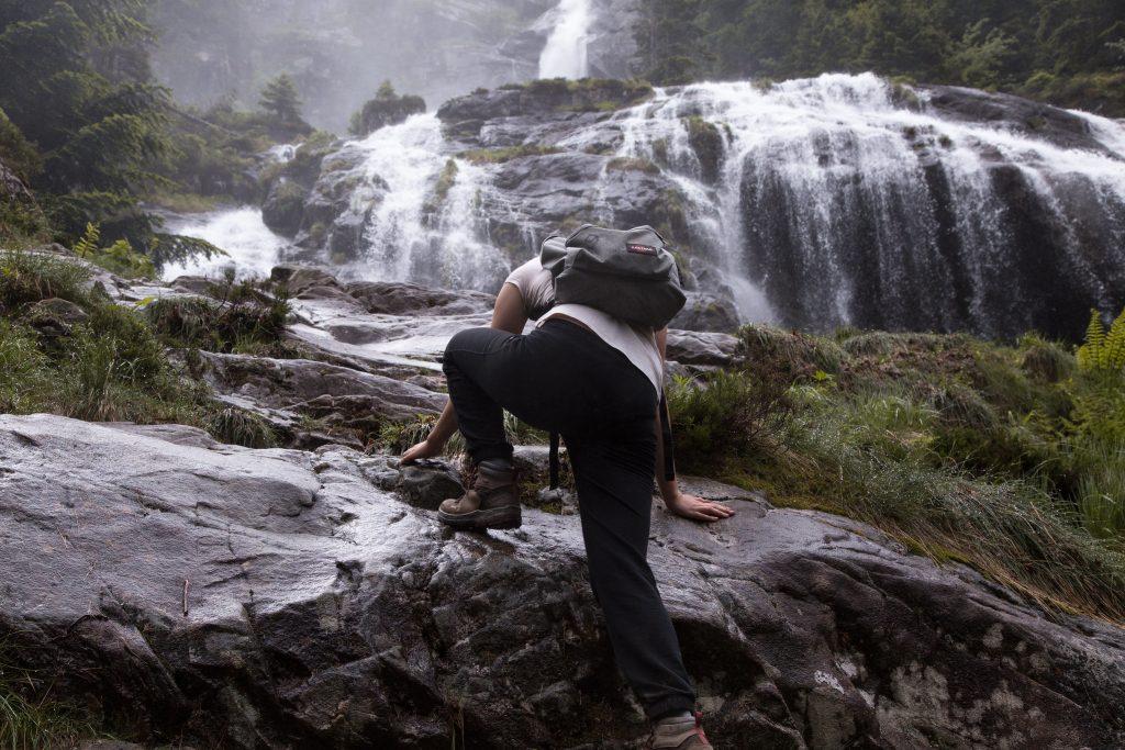 Climbing waterfalls in the French Pyrenees