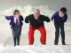 Eddie Eagle Edwards with school children