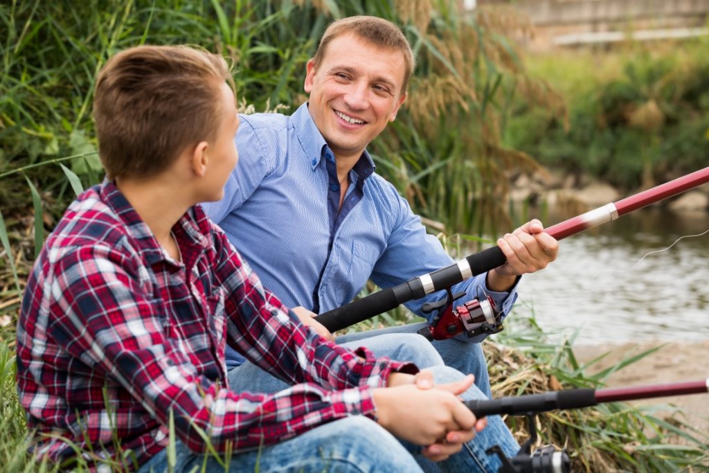 Father and Son Fishing