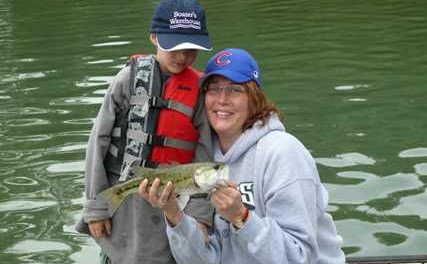 fishing with mum