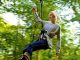 Girl on zip wire at Go Ape