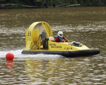 Hovercraft on water