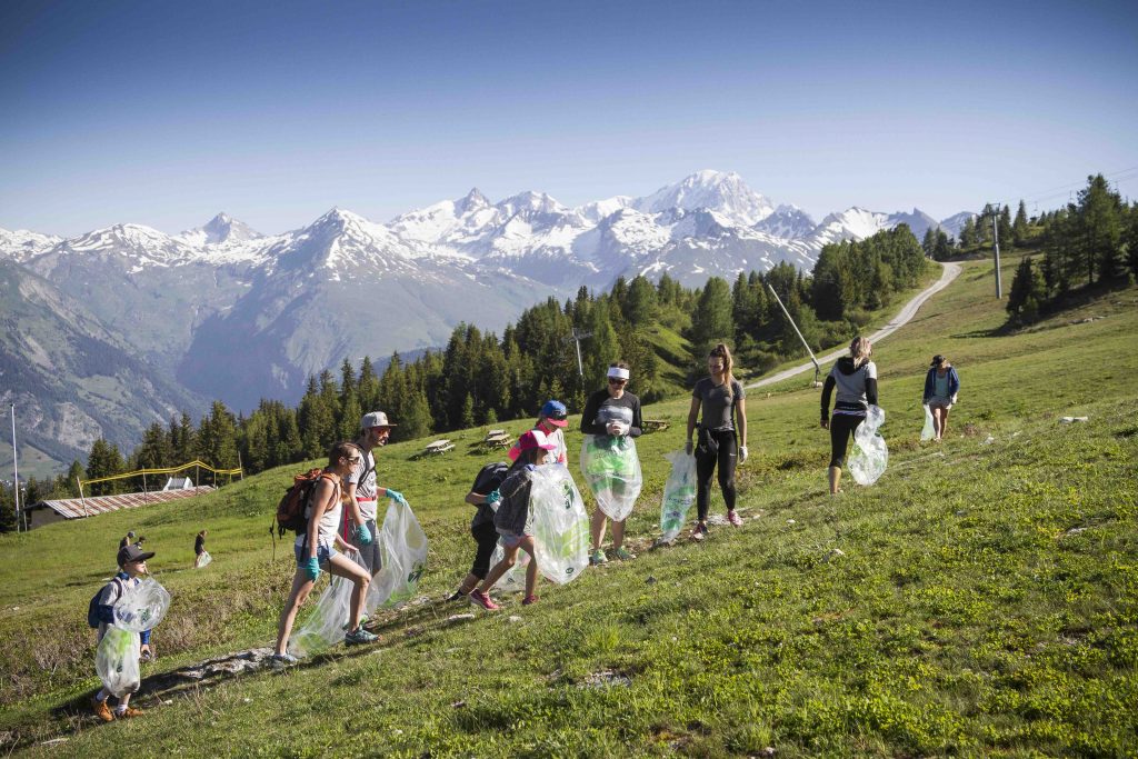 Litter free mountains in Les Arcs