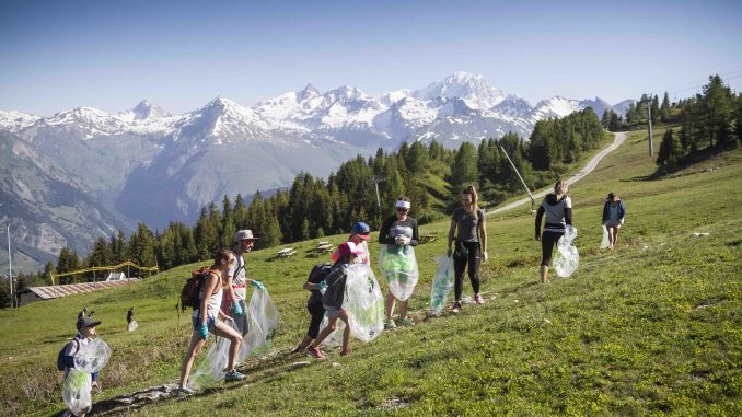 Litter free mountains in Les Arcs
