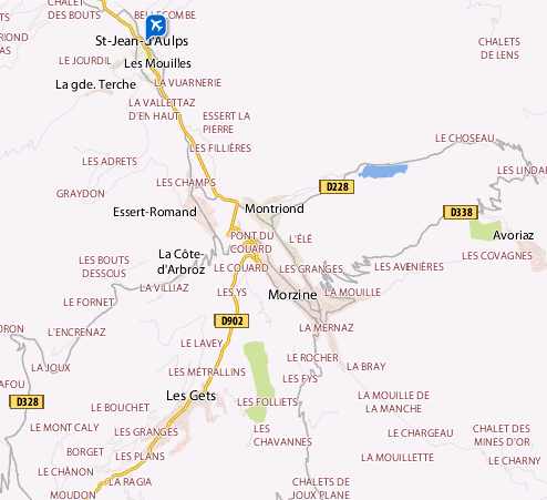 Map of Morzine